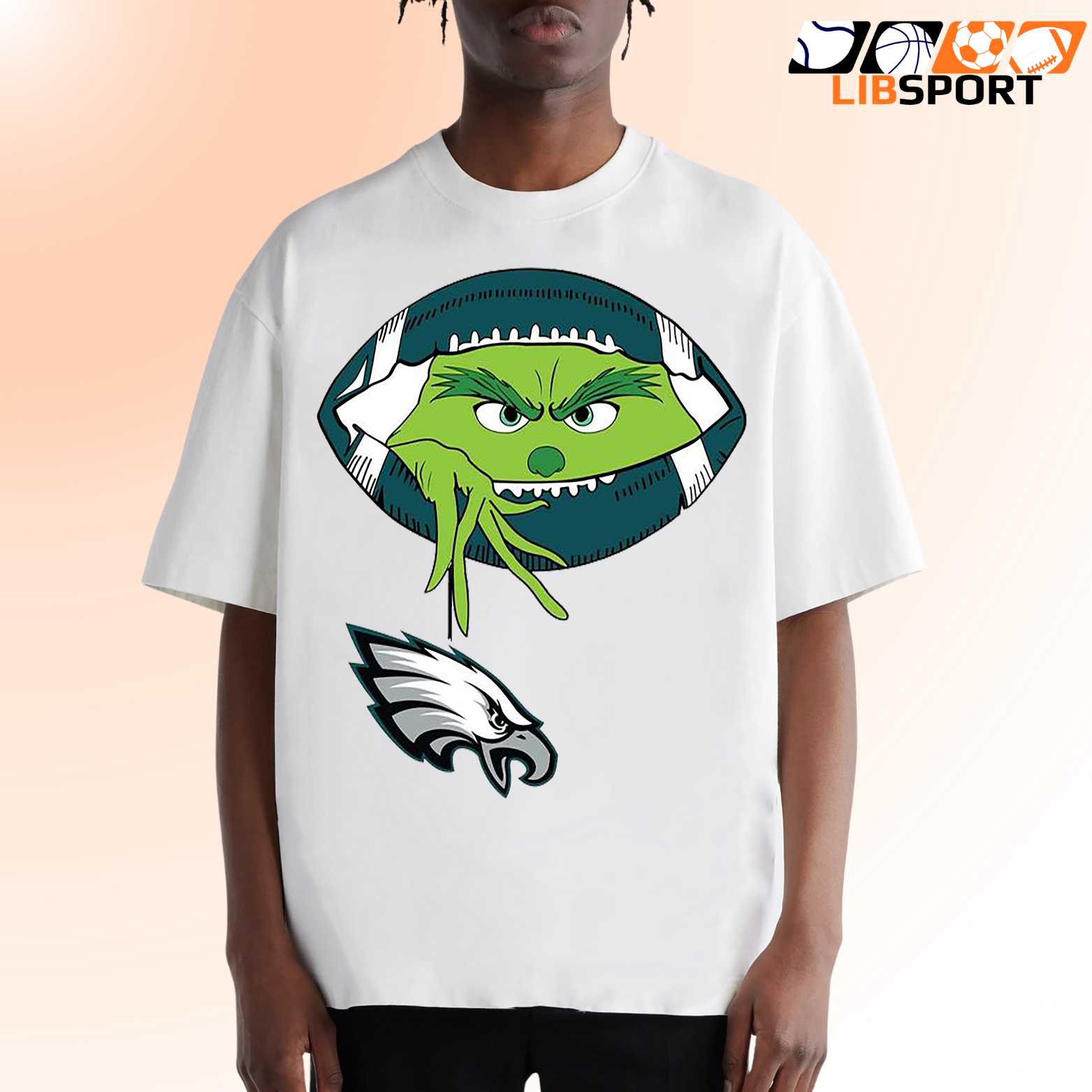 Grinch Holding Philadelphia Eagles Tee, Holiday Christmas Football Shirt, Unisex T-Shirt